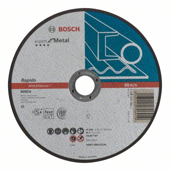  , , Expert for Metal, Rapido Bosch AS 46 T BF, 180 mm, 1,6 mm (2608603399)