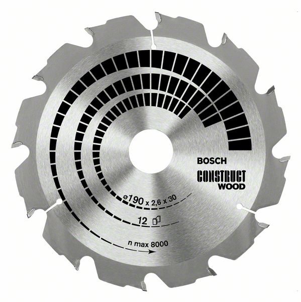   Construct Wood Bosch 160 x 20/16 x 2,6 mm; 12 (2608640630) Bosch