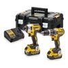 Набор DeWalt : шуруповёрт DCD796 +винтовёрт DCF887 в ТSTAK II(18V, 2*4.0Ah, 70/205 Нм) DCK266M2T