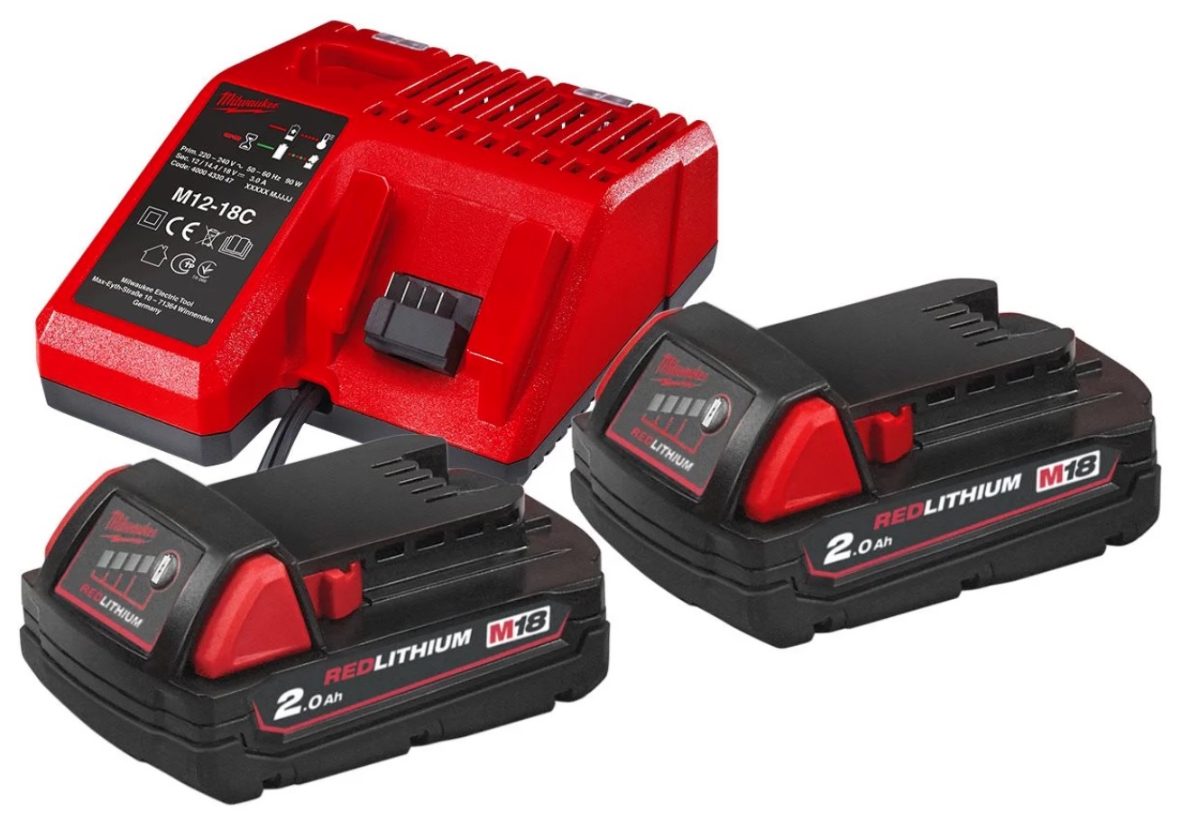 Комплект аккумулятор и зарядное устройство Milwaukee M18 NRG-202 (4933459213)
