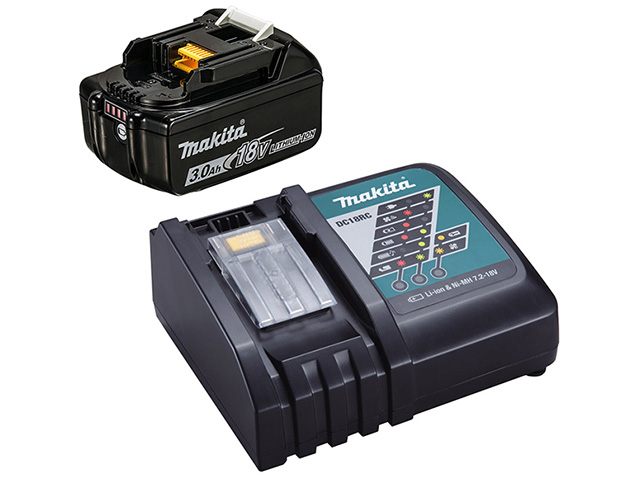 Аккумуляторный блок 18В 1x3.0 Ah  BL1830B + ЗУ DC18RC, MAKITA