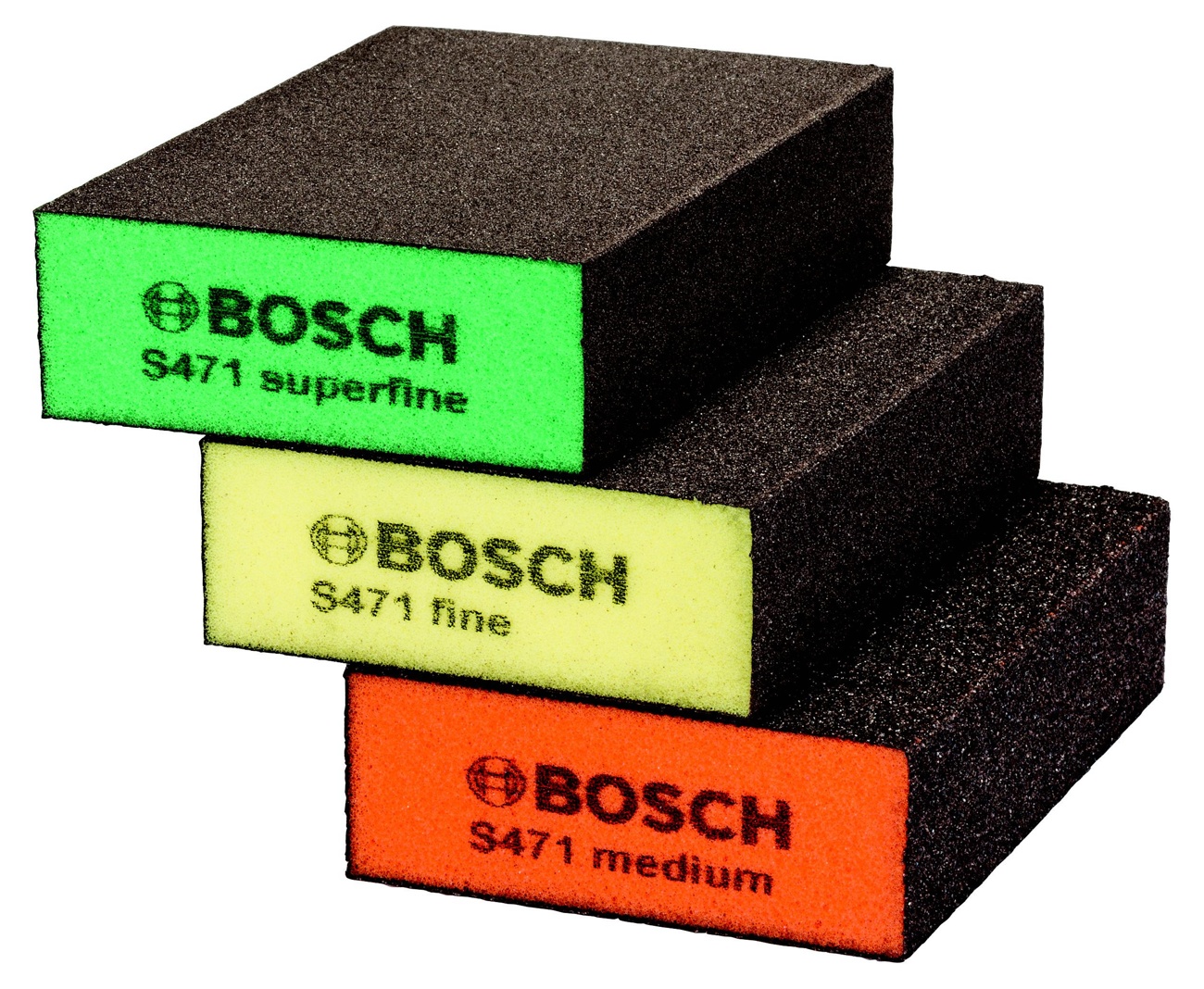 Комплект шлифовальных губок 69x97x26мм (-3-), Bosch