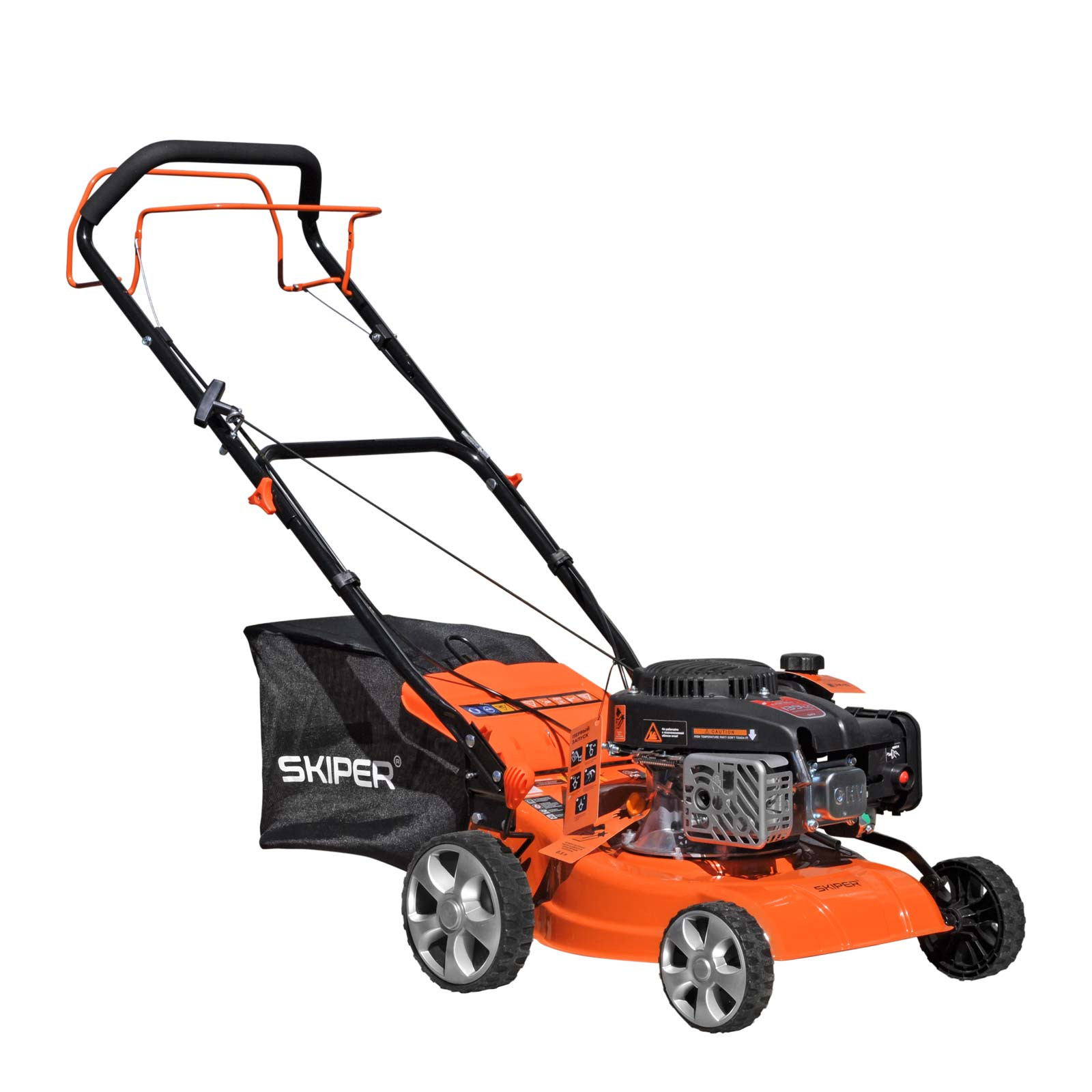 Газонокосилка бензиновая SKIPER GW401S (40 см, самоход, Loncin 4 лс, сталь.дека, травосб.45 л, +НОЖ)- фото2
