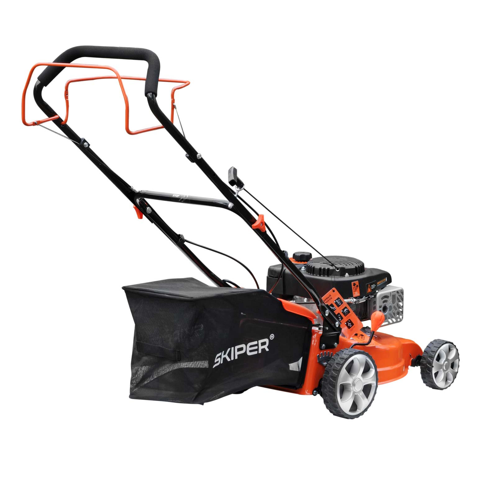 Газонокосилка бензиновая SKIPER GW401S (40 см, самоход, Loncin 4 лс, сталь.дека, травосб.45 л, +НОЖ)- фото4