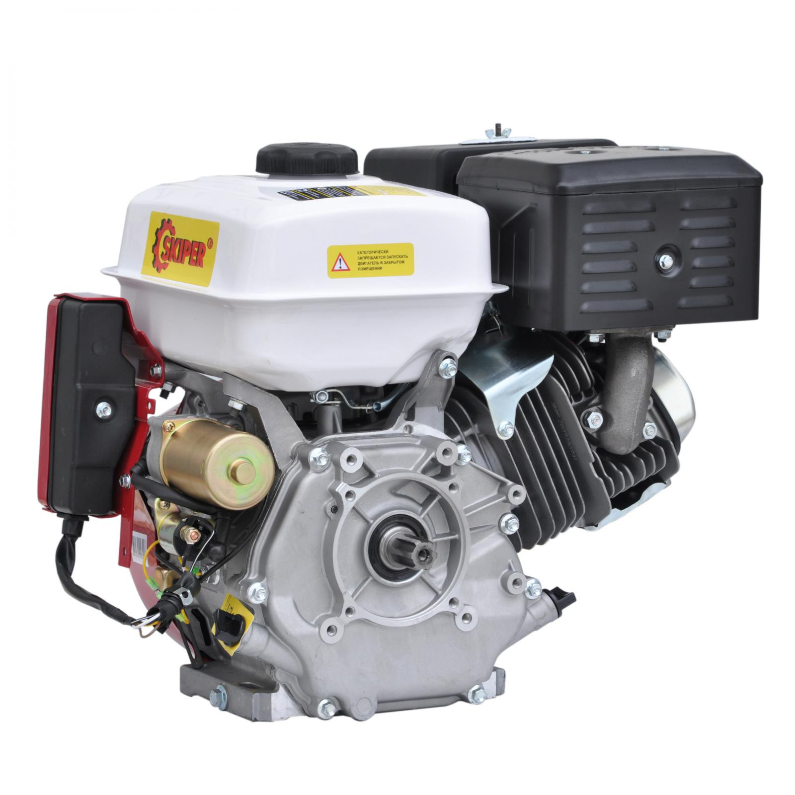 Двигатель бензиновый SKIPER N188F/E(SFT) (электростартер) (13 л.с., шлицевой вал диам. 25мм х40мм)- фото2