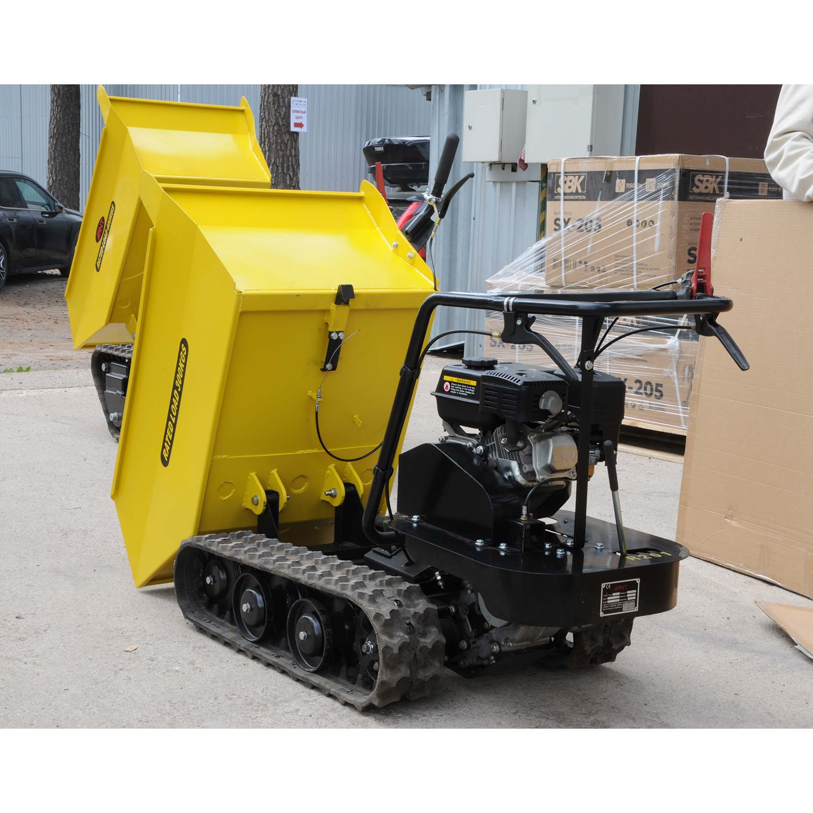 Тележка грузовая самоходная SKIPER BY300C (LONCIN G160F, 5 л.с., 300 кг)- фото4