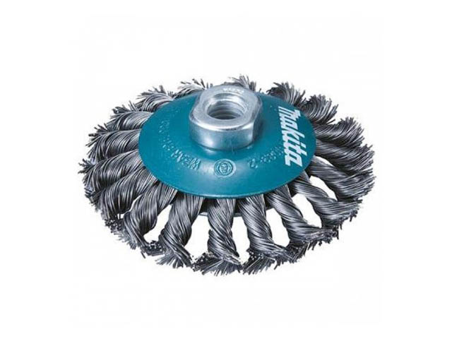 Щетка проволочная конусная (d100 мм, толщ. проволоки 0,5 мм, M14x2) MAKITA