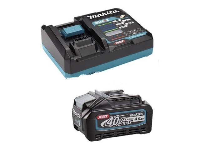 Комплект аккумуляторов  (MAKITA)40.0В  BL4040 XGT + зарядное устройство DC40RA XGT в кор.(191J67-0)