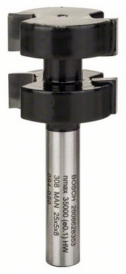 Гребневые фрезы Bosch 8 mm, D1 25 mm, L 5 mm, G 58 mm (2608628353) Bosch