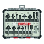 Фрезы Набор фрез смешанный 8мм 15шт, Bosch
