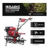 Культиватор BRADO GM-1000SB (10 л.с, без ВОМ, пон.пер, 3+1,кенгурятник, без колёс)- фото