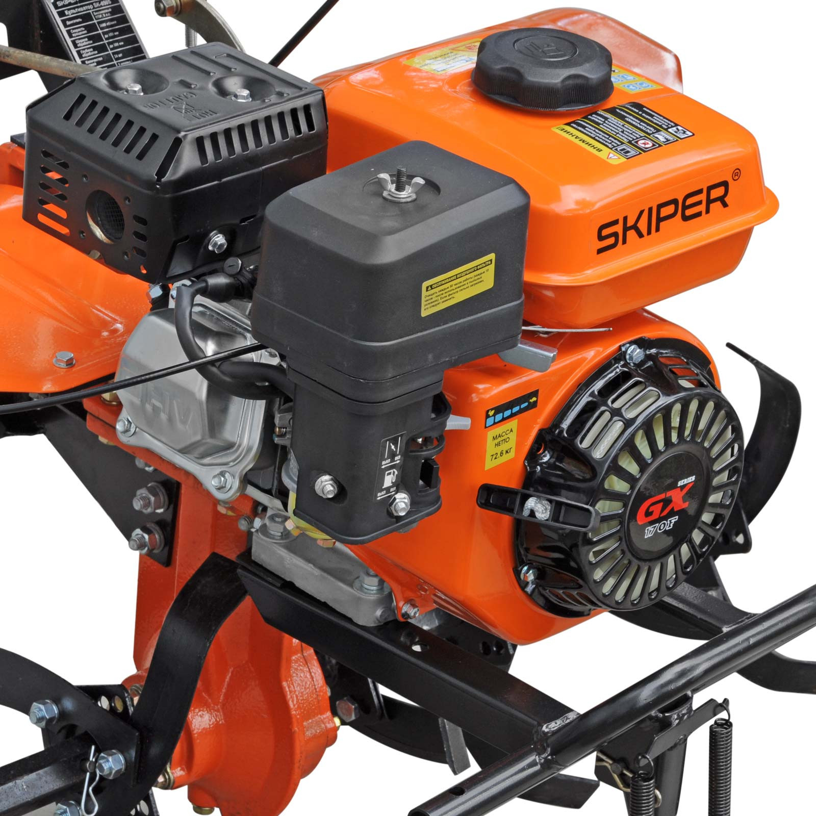Культиватор SKIPER SK-850S (8 л.с., без ВОМ, пон.передача, 3+1, без колёс)- фото3