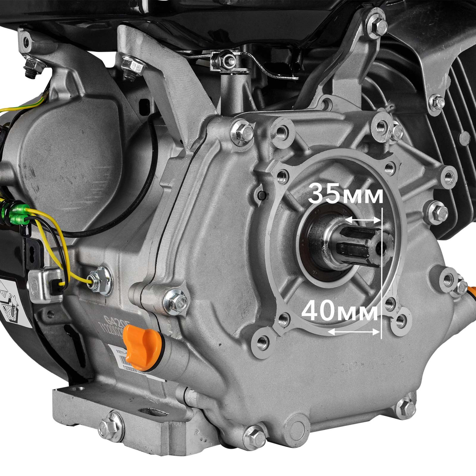 Двигатель бензиновый LONCIN G420F (15.0 л.с., 25*35 мм, ШЛИЦ)- фото3