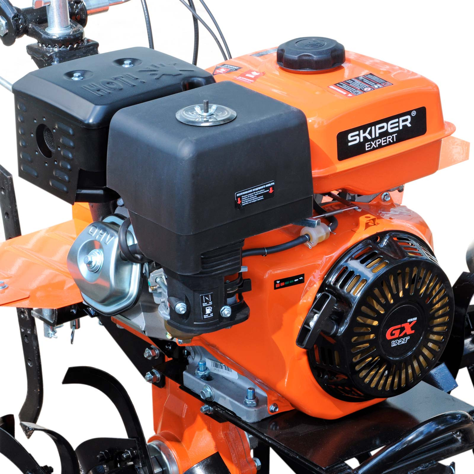 Мотоблок SKIPER SP-1600SE Expert (16 лс, с ВОМ ф18х20, 3+1, 2 год.гарант, без колёс)- фото3