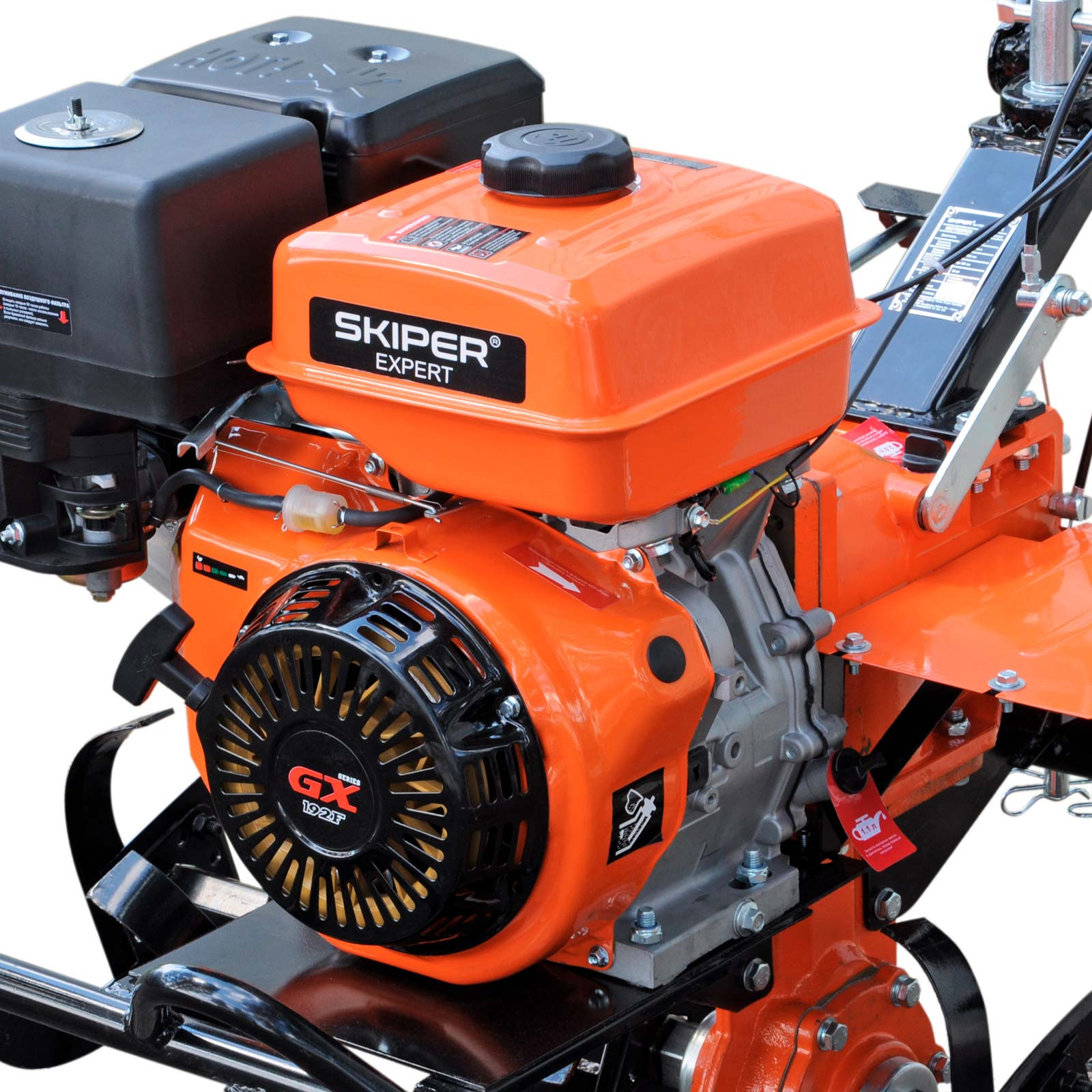 Мотоблок SKIPER SP-1400SE Expert (14 лс, с ВОМ ф18х20, 3+1, 2 год.гарант, без колёс)- фото4