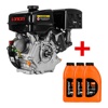 АКЦИЯ! Двигатель бензиновый LONCIN G390F(ШЛИЦ) + 3 шт. Масло моторное 4-х тактное SKIPER 1 л- фото