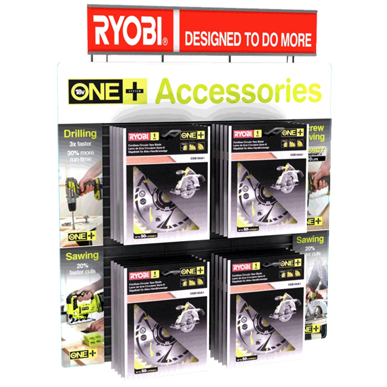 Стенд металлический демонстрационный RYOBI 2016 Rack Accesory Display : CIS