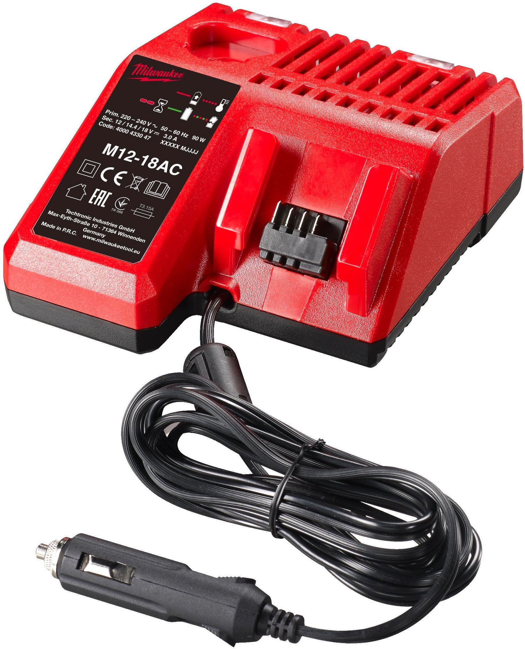 Зарядное устройство Milwaukee M12 -18 AC (4932459205)