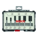 Фрезы Набор кромочных фрез 1/4" 6шт, Bosch