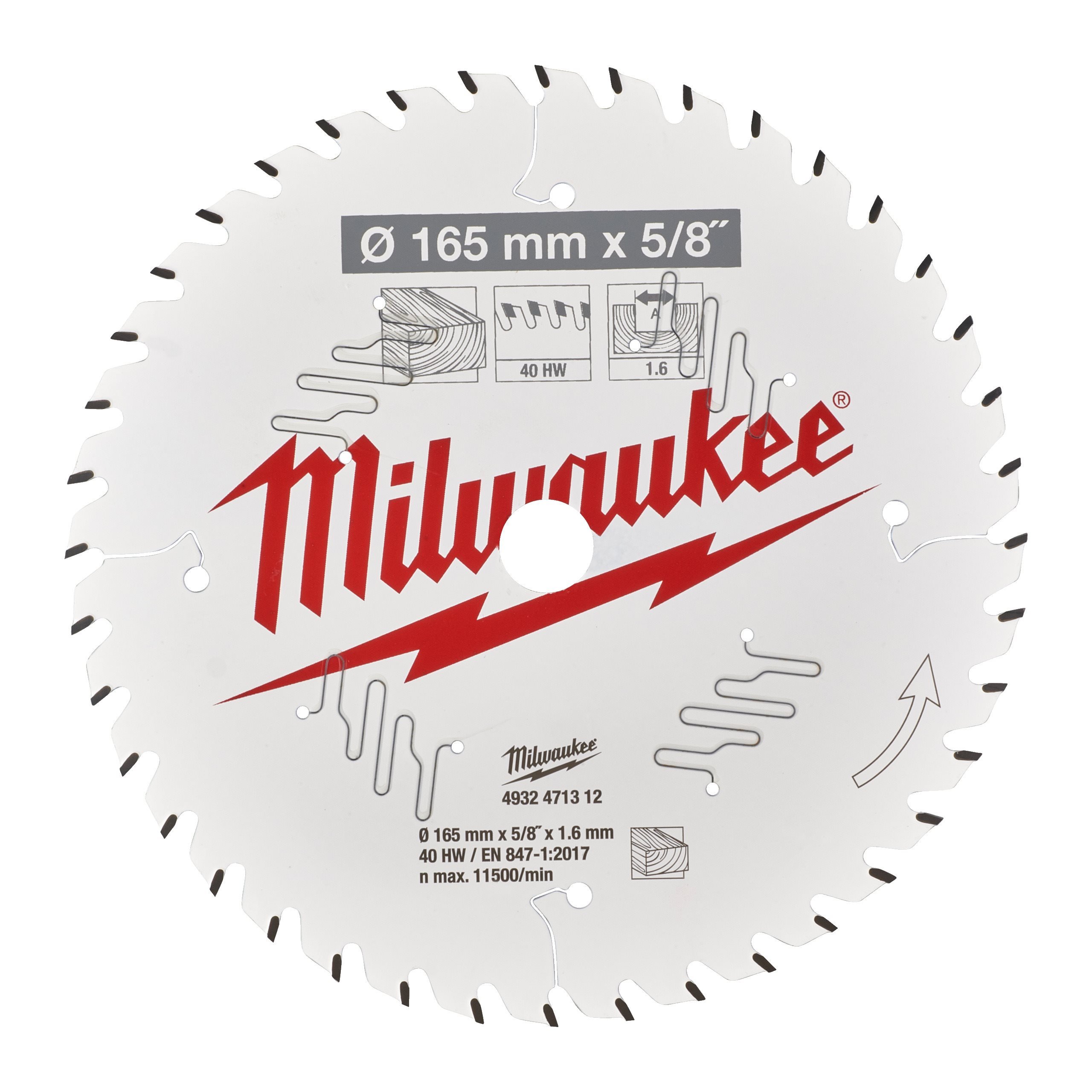 Milwaukee 165x15.87x1.6x40 ATB (4932471312)