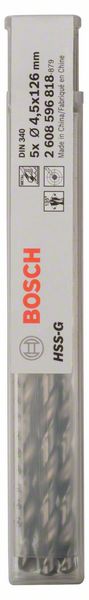    HSS-G, DIN 340 Bosch 4,5 x 82 x 126 mm (2608596818)