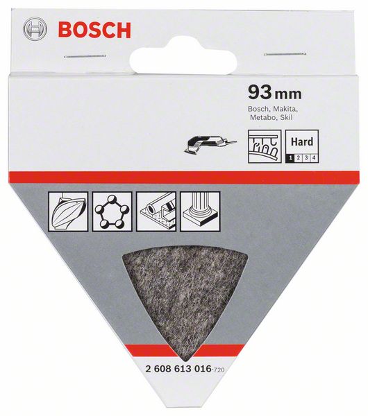 Полировальный войлок Bosch твёрдый, 93 мм (2608613016)- фото2