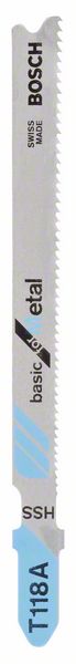 Пильное полотно T 118 A Bosch Basic for Metal (2608638470)