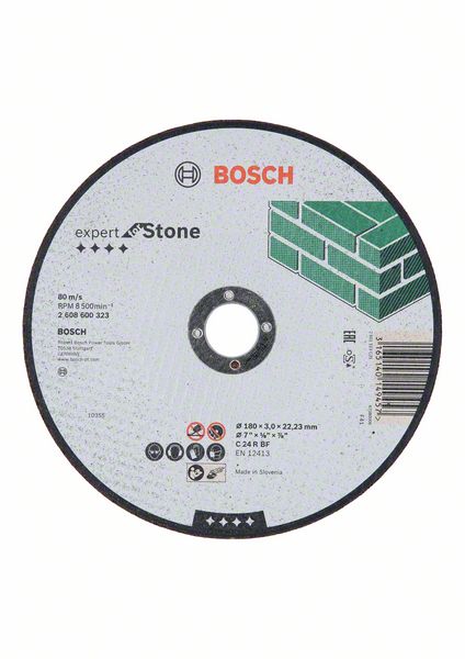 Круг Bosch отрезной для камня 180x3x22,2 (2608600323) Bosch
