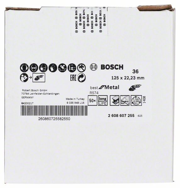   R574, Best for Metal Bosch 125 , 22,23 , 36 (2608607255) Bosch