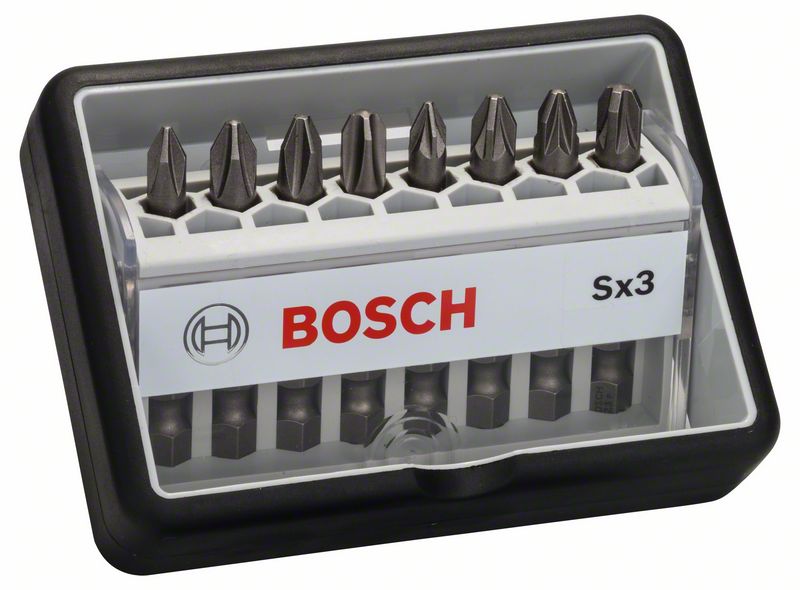 Набор Robust Line из 8 насадок-бит Sx Extra Hart Bosch 49 мм, 8 шт. (2607002558)