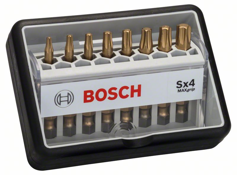 Набор Robust Line из 8 насадок-бит Sx Max Grip Bosch 49 мм, 8 шт. (2607002573)