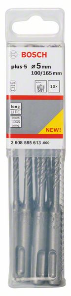 Ударные сверла SDS-plus-5 Bosch 5 x 100 x 165 mm (2608585613) BOSCH
