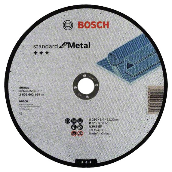 Отрезной диск прямой Standard for Metal Bosch (2608603168) Bosch