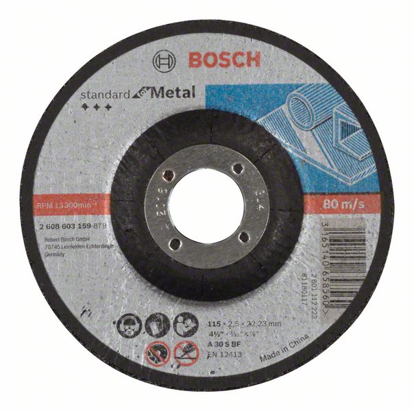 Отрезной круг, выпуклый, Standard for Metal Bosch (2608603159)