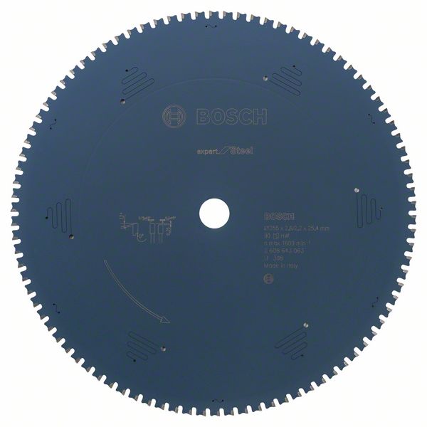 Диск пильный BOSCH 355x25,4 90 Expert for Steel 2.608.643.063