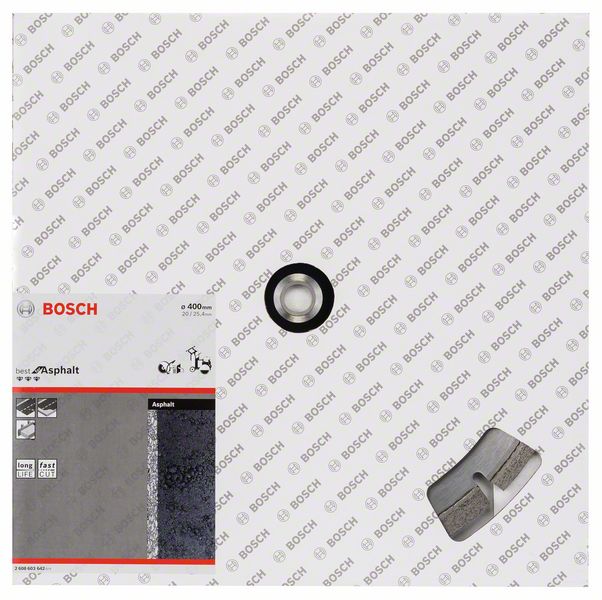 Алмазный отрезной круг Best for Asphalt Bosch 400 x 20/25,40 x 3,2 x 12 mm (2608603642)