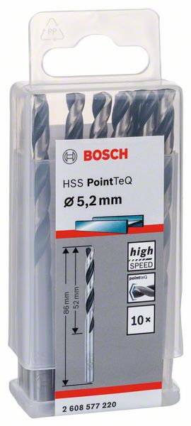 Сверло по металлу HSS PointTeQ  5.2мм (-10-), BOSCH(2608577220) Bosch