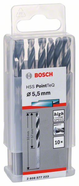 Сверло по металлу HSS PointTeQ  5.5мм (-10-), BOSCH(2608577223) Bosch