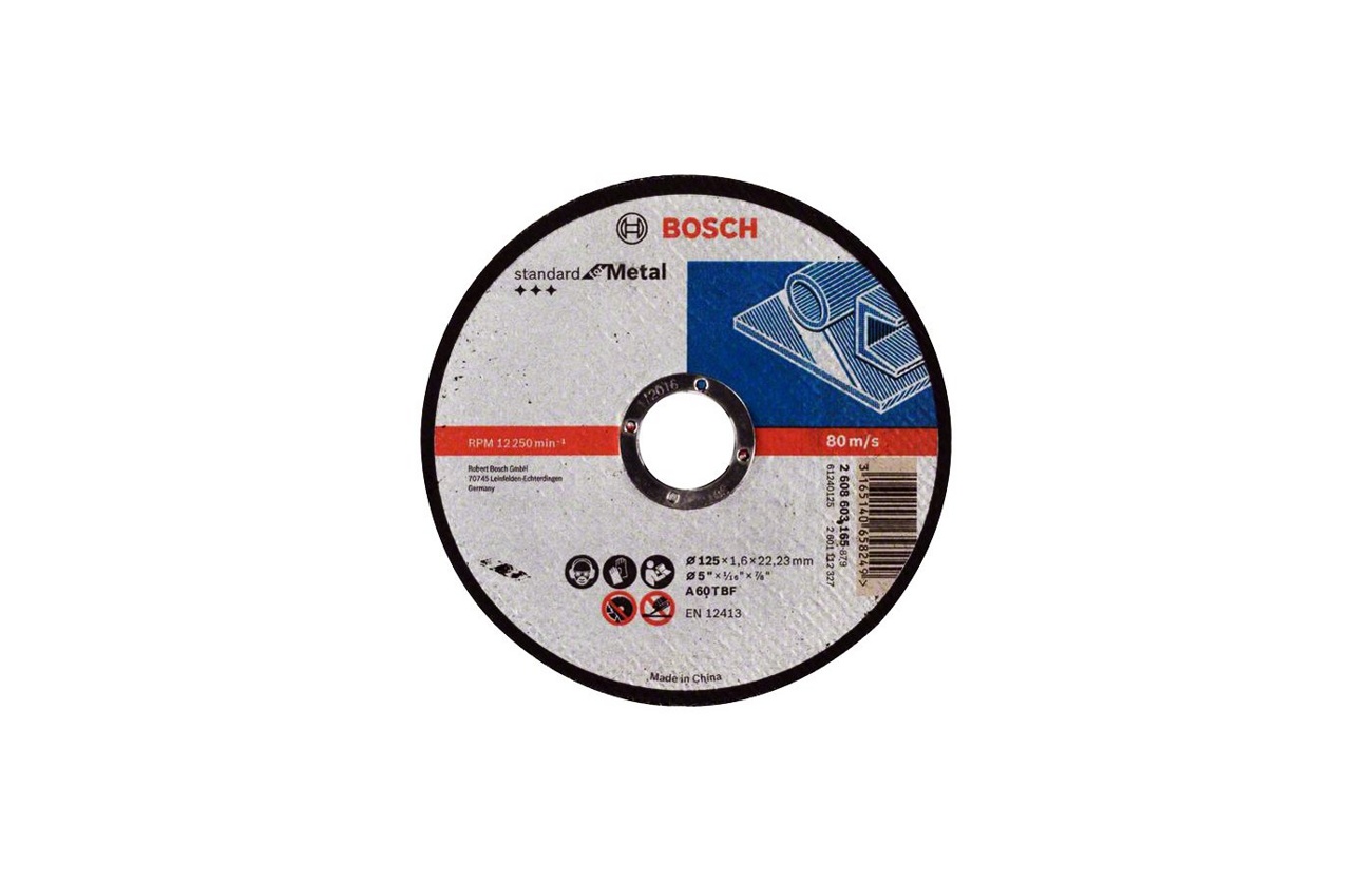 Отрезной диск прямой Standard for Metal Bosch (2608603165) Bosch