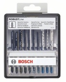 Набор из 10 пильных полотен Robust Line Top Expert, с T-образным хвостовиком Bosch T 130 RIFF; T 118 AHM; T 141 HM; T 101 A; T 113 A; T 101 BF; T 101 BIF; T 118 AF; T 227 D; T 123 X (2607010574) Bosch