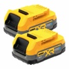 Набор: 2 аккумулятора 18V DeWalt (1,7Аh, Li-on) DCBP034E2