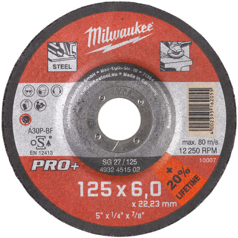 Milwaukee SG 27 125x6 PRO+ 25шт (4932451502)