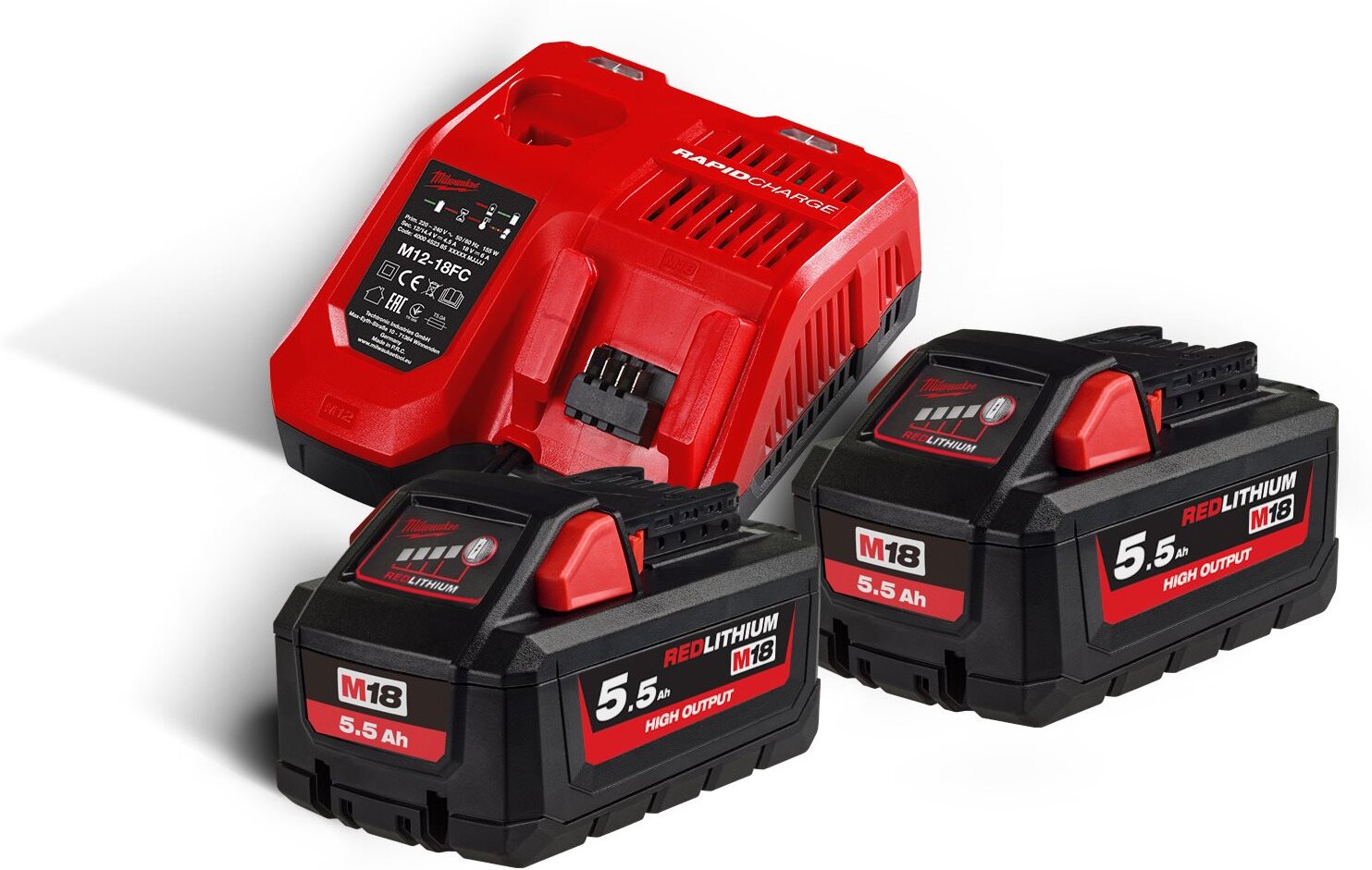 Комплект аккумулятор и зарядное устройство Milwaukee M18 HNRG-552 (4933464713)