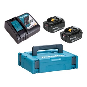 Комплект аккумулятор 18 В BL 1860B 2 штуки и зарядное устройство DC18RC MAKITA (198118-0)