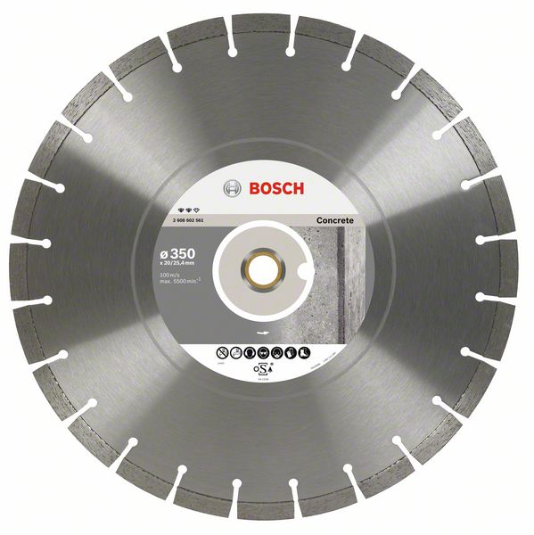 Алмазный отрезной круг Expert for Concrete Bosch 400 x 20,00+25,40 x 3,2 x 12 mm (2608602562) Bosch