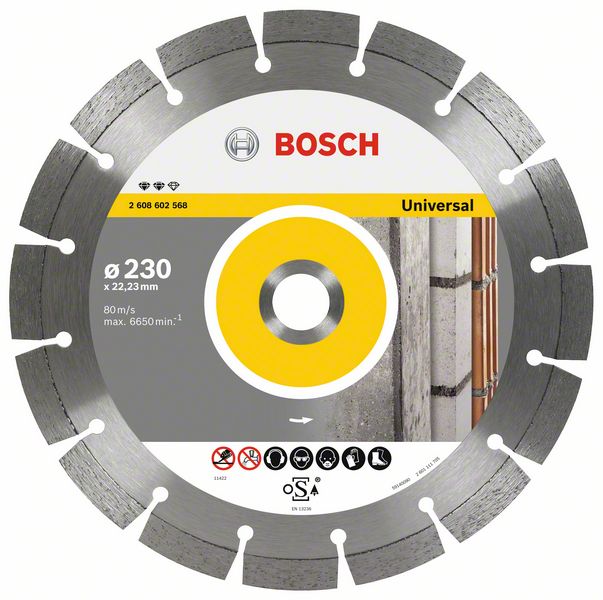 Алмазный отрезной круг Expert for Universal Bosch 150 x 22,23 x 2,4 x 12 mm (2608602566) BOSCH