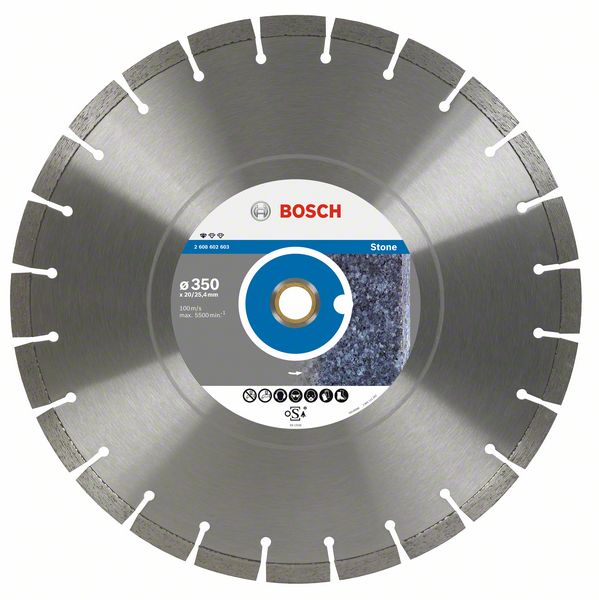 Алмазный отрезной круг Standard for Stone Bosch 350 x 20/25,40 x 3,1 x 10 mm (2608602603) Bosch
