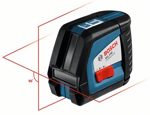 Лазерный нивелир с перекрёстными лучами Bosch GLL 2-50 P Professional (0601063105)