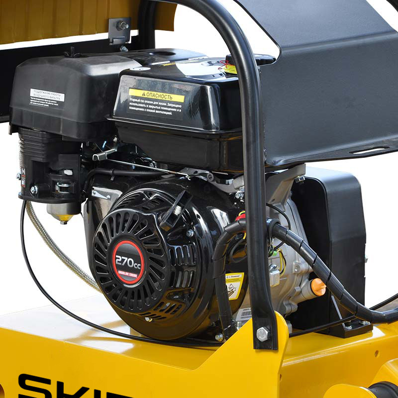 Виброплита SKIPER C160L-W (Loncin 9.0л.с., плита 65х42см., 30.5кН, 15м/мин, реверс, колеса)- фото3