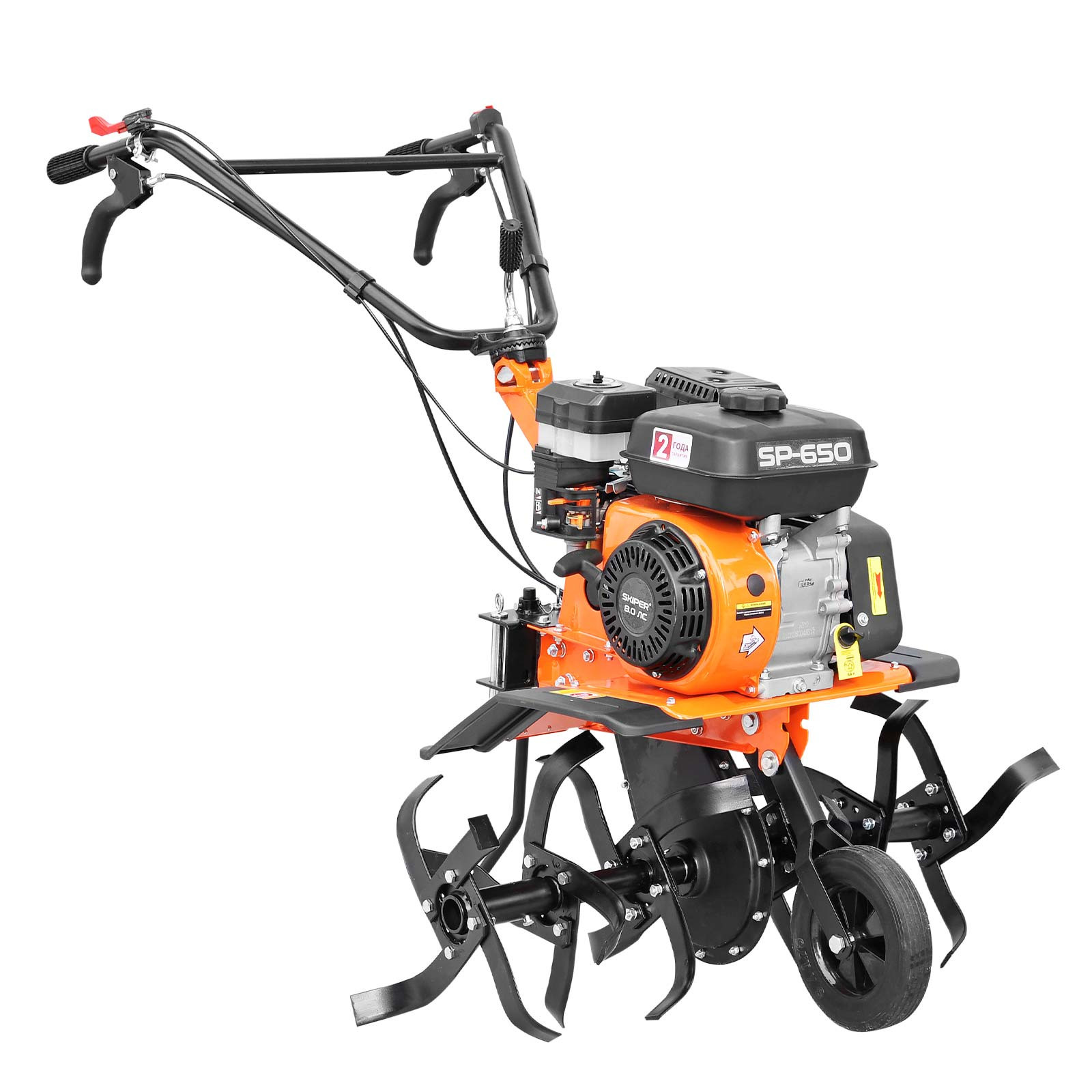 Культиватор SKIPER  SP-650  (8 л.с., без ВОМ, передач 1+1, 2 года гарантии, поворотная ручка)- фото3